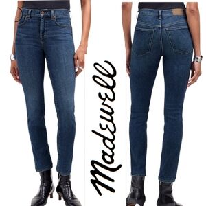 Madewell Mid Rise Stovepipe Jeans Dark Wash EUC Size 29 (Fits 8-10)